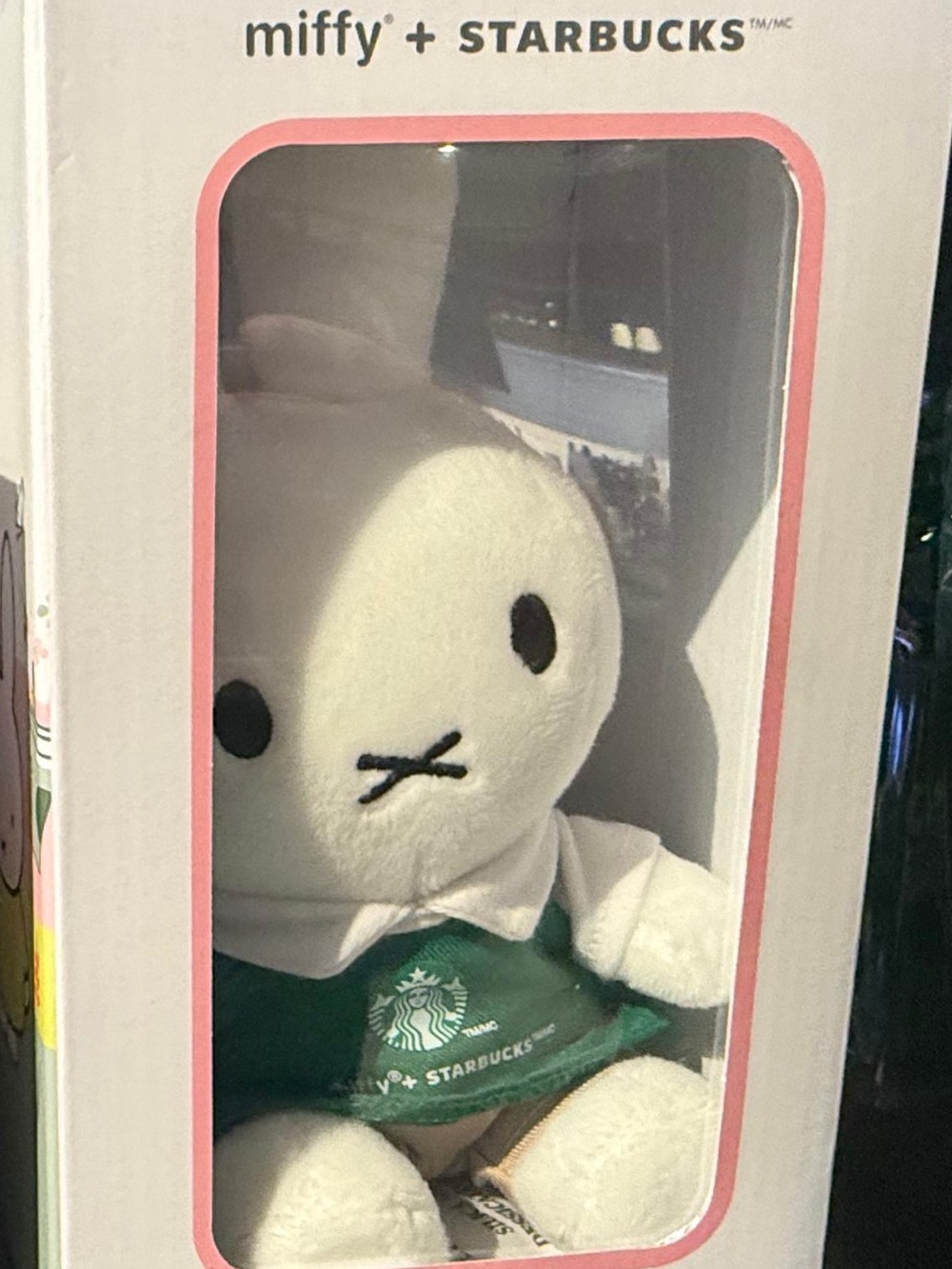 Starbucks White & Green Miffy Plush Bunny